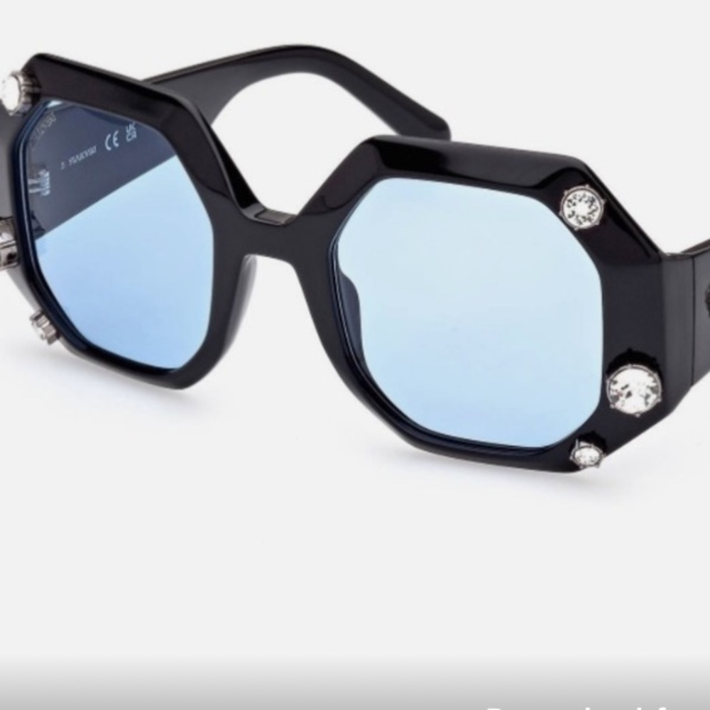 Swarovski Black Sunglasses with Crystals